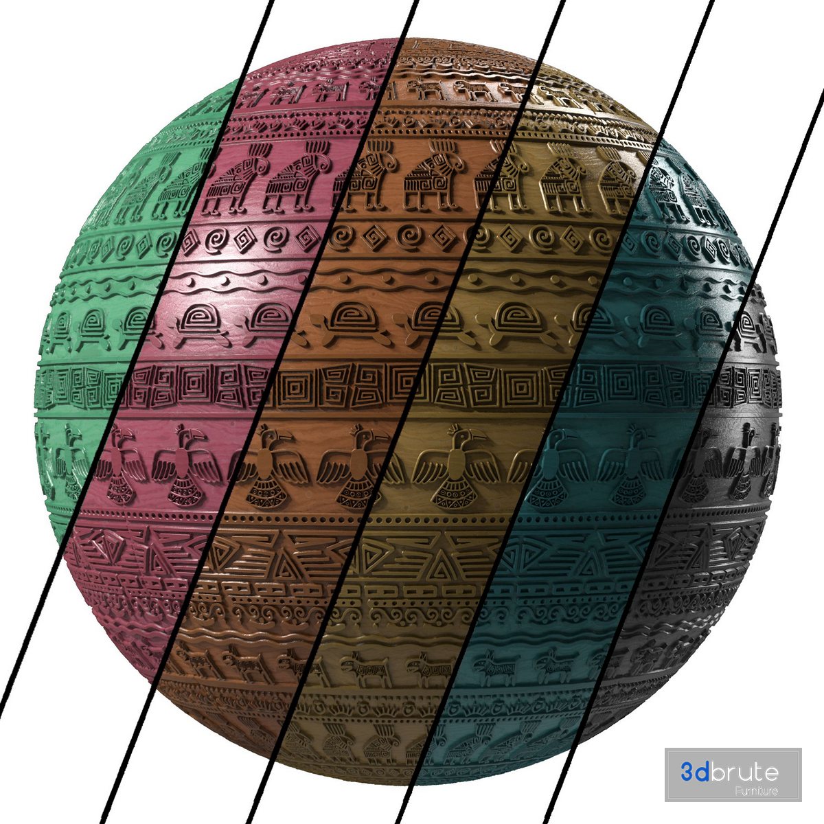 Wood Materials 17- Decorative Wood panel-Seamless-Pbr-4k Image 1