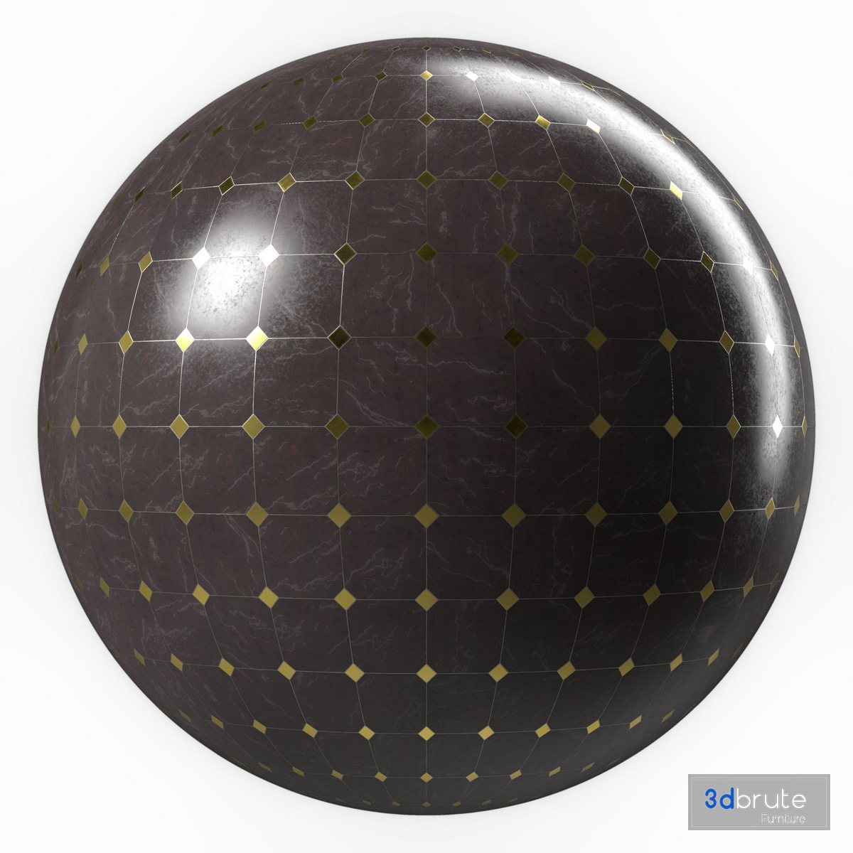 Marble Tile Materials 7- Mix by Metal TIle – Pbr 4k Seamless Image 6