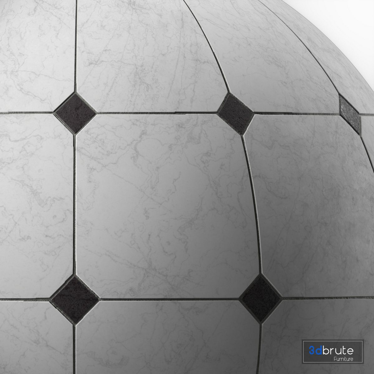 Marble Tile Materials 10- Tile By 3 Patterns – Pbr 4k Seamless Image 7