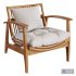 CB2 – Noelie Rattan Lounge Chair with Cushion - Thumbnail 1