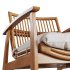 CB2 – Noelie Rattan Lounge Chair with Cushion - Thumbnail 4
