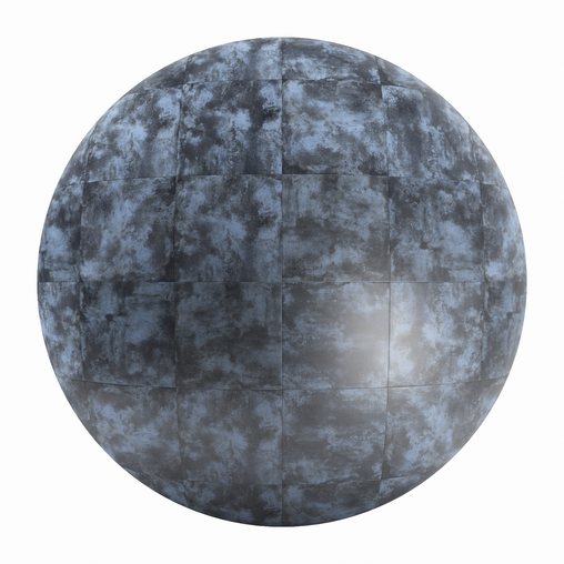 Navy Metal Tile