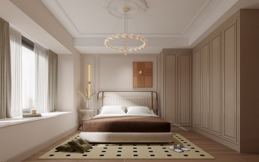 Creamy Master Bedroom