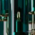Brass & Blue Glass Tube Chandelier by Hans Agne Jakobsson - Thumbnail 2