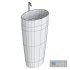 FREE-STANDING WASHBASIN UNIQA - Thumbnail 4