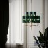Brass & Blue Glass Tube Chandelier by Hans Agne Jakobsson - Thumbnail 3
