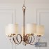 Ovanda 26 inch Wide Antique Brass Chandelier - Thumbnail 1