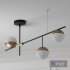 Mid Century Modern 3 Light Linear Ceiling Light ON-OFF - Thumbnail 1