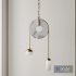 Meridian-Brass-Marble-Handblown Glass Contemporary Pendant-Kalin Asenov - Thumbnail 1