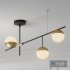 Mid Century Modern 3 Light Linear Ceiling Light ON-OFF - Thumbnail 2