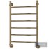 Water heated towel rail EWRIKA Sappho D 80×50 aged bronze - Thumbnail 3
