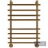 Water heated towel rail EWRIKA Medea Pr 80×50 gold - Thumbnail 1