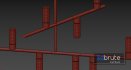 CB2 – DURDEN 2 RAIL CHANDELIER - Thumbnail 3