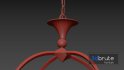 Casa Florentina Lando Orb 4-Light Chandelier - Thumbnail 6