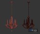 John-Richard Collection Bent 5-Light Crystal Chandelier - Thumbnail 3