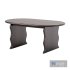 Wave Hardwood Oval Dining Table – Black - Thumbnail 1