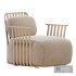 GRILL lounge chair plain with armrests - Thumbnail 3