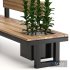 Urban Furniture Bench With Plants 02 - Thumbnail 2