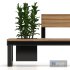 Urban Furniture Bench With Plants 02 - Thumbnail 3