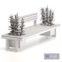Urban Furniture Bench With Plants 02 - Thumbnail 4