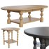 Lulu and Georgia – Topia Oval Coffee Table and Side Table - Thumbnail 1