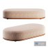 Oval fabric pouf bed cask - Thumbnail 2