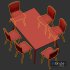 Boulder Leather Dining Chair - Thumbnail 3