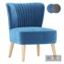 Armless Accent Chair Modern Velvet Leisure Chair - Thumbnail 1