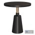 Jett Round Black Beech Side Table - Thumbnail 1