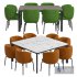 Rico Dining Chair And HOMEY Wooden table - Thumbnail 1