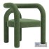Modern Design Armless Open Back Chairs Fabric Dining Chairs - Thumbnail 2