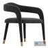 Lucia Green Velvet Dining Chair - Thumbnail 2