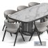 Remo dining chair And Luna Bianca table By Bonaldo - Thumbnail 2