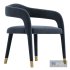 Lucia Green Velvet Dining Chair - Thumbnail 4