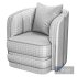 Balmain Blush Velvet Gold Armchair - Thumbnail 5
