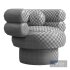 Rolland Armchair Italian Boucle Ecru - Thumbnail 6