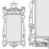 Chinese Chippendale style carved giltwood mirror - Thumbnail 5