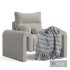Lucia Ivory Boucle Accent Armchair - Thumbnail 5