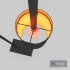 3D Black Floor Lamp 3D model - Thumbnail 3