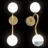 Opal Matte Glass Ball Wall Sconce Light - Thumbnail 2