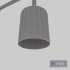 3D Black Floor Lamp 3D model - Thumbnail 4
