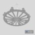 3D Old Wheel Chandelier model - Thumbnail 6
