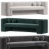 MATRA DEEP TEAL VELVET SOFA BY CB2 - Thumbnail 1
