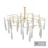 ceiling modern chandelier 3D model - Thumbnail 6