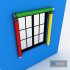 Kindergarten Window 3D model - Thumbnail 2