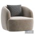 GWYNETH IVORY BOUCLE CHAIR BY CB2 - Thumbnail 2