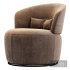 Amber Boucle Swivel Chair By Castlery - Thumbnail 2
