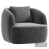 GWYNETH IVORY BOUCLE CHAIR BY CB2 - Thumbnail 3