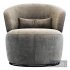 Amber Boucle Swivel Chair By Castlery - Thumbnail 3