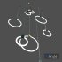 ceiling modern chandelier circle 3D model - Thumbnail 1